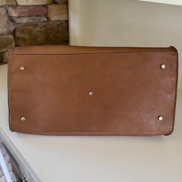 Massimo Dutti Nappa Leather Maxi Tote Bag - Beige - Picture 9 of 12